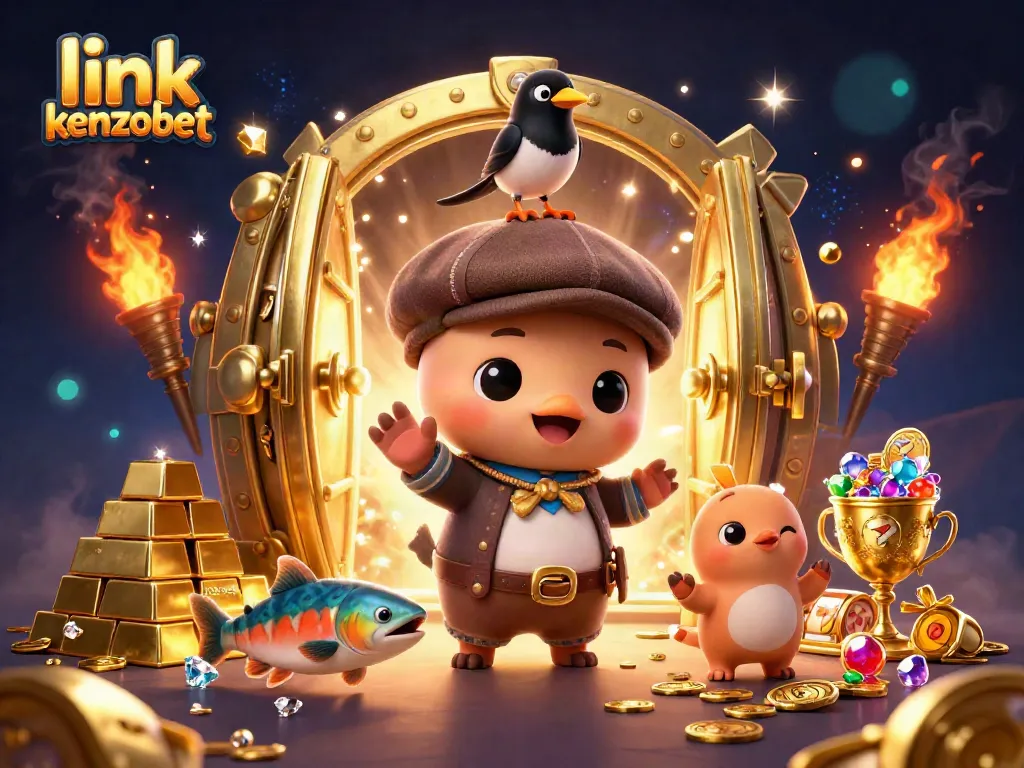 Engage with link kenzobet and explore vibrant casino action featuring a playful Nessie and gold treasures.