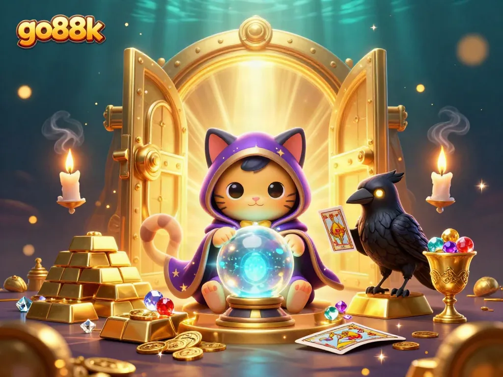 Engage with go88k in a thrilling 3D casino adventure featuring mystical characters and treasures.
