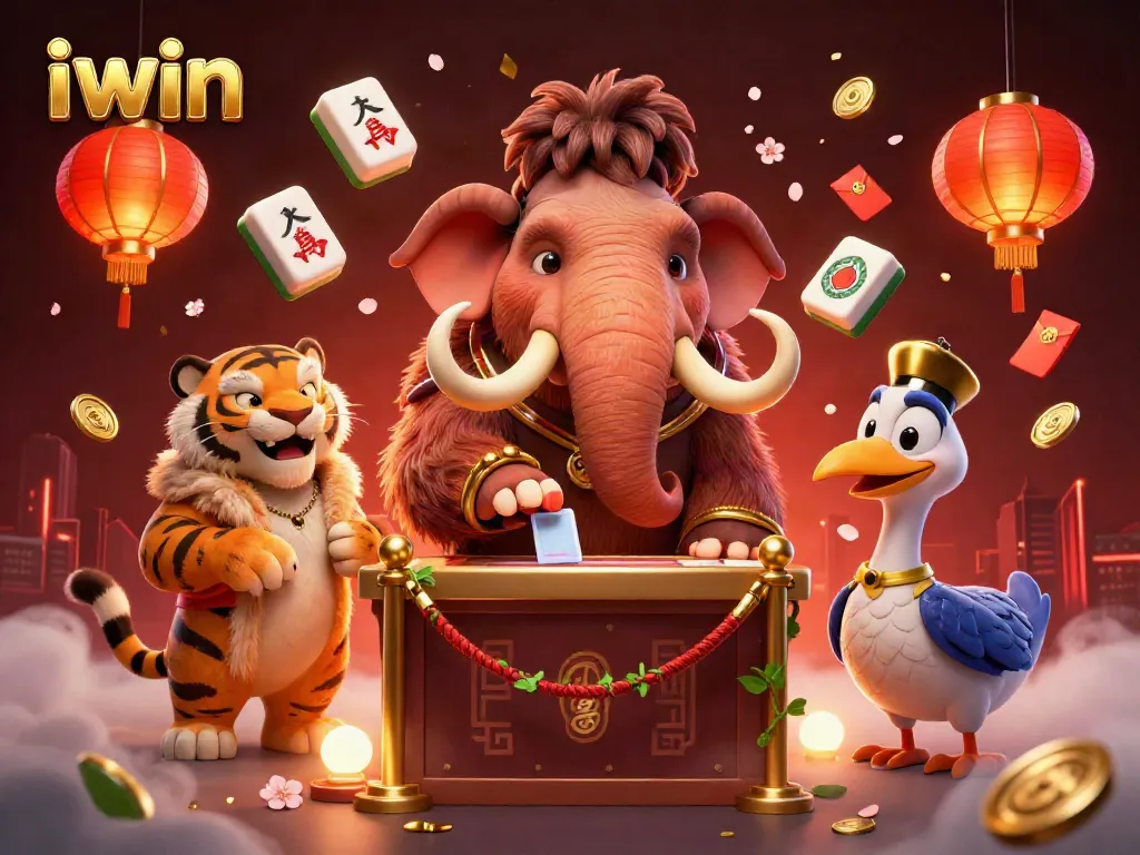 Play thrilling games like iwin with 3D casino-themed characters and vibrant elements.