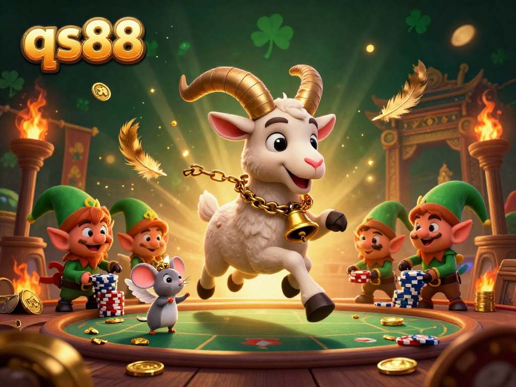 Experience exciting gameplay at qs88 casino with 3D characters in a dynamic scene full of action and vibrant elements.