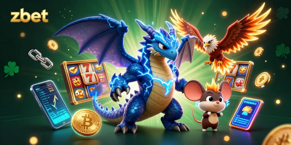 Engage with zbet's thrilling slots and jackpot excitement in a vibrant gaming illustration.