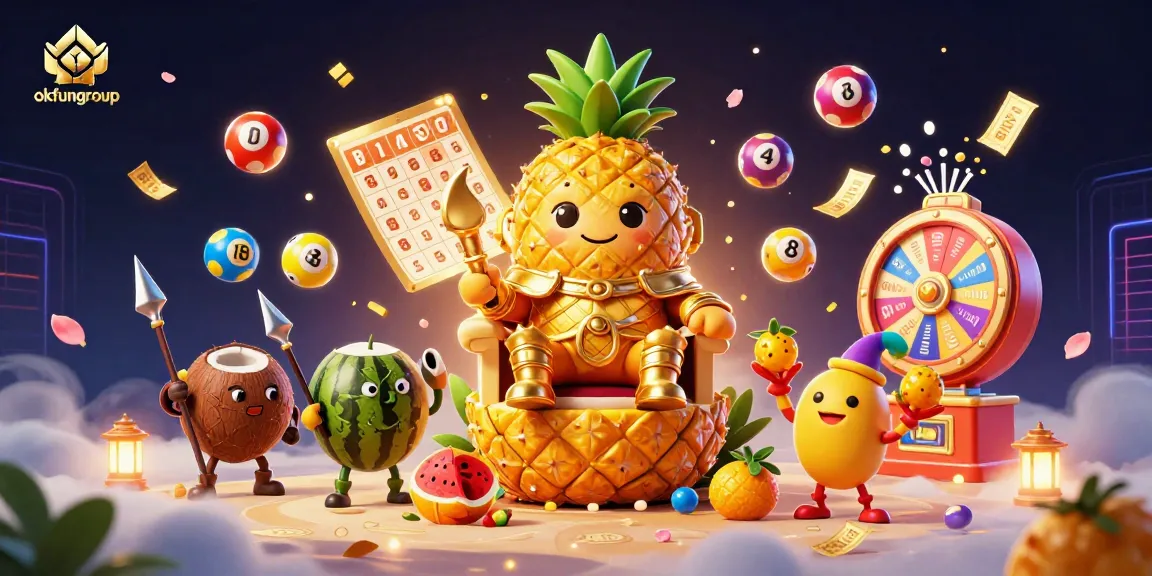 Engage with okfungroup's vibrant casino scene featuring a pineapple king and dynamic gaming elements.